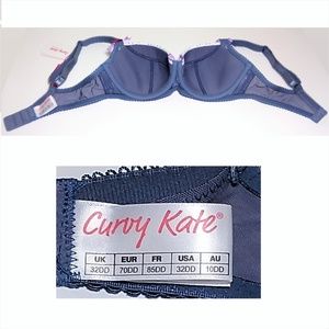 Curvy Kate Intimates & Sleepwear - Curvy Kate Arizona Padded Balcony Bra Denim & Dots Curvy Kate Intimates & Sleepwear - Curvy Kate Arizona Padded Balcony Bra Denim & Dots